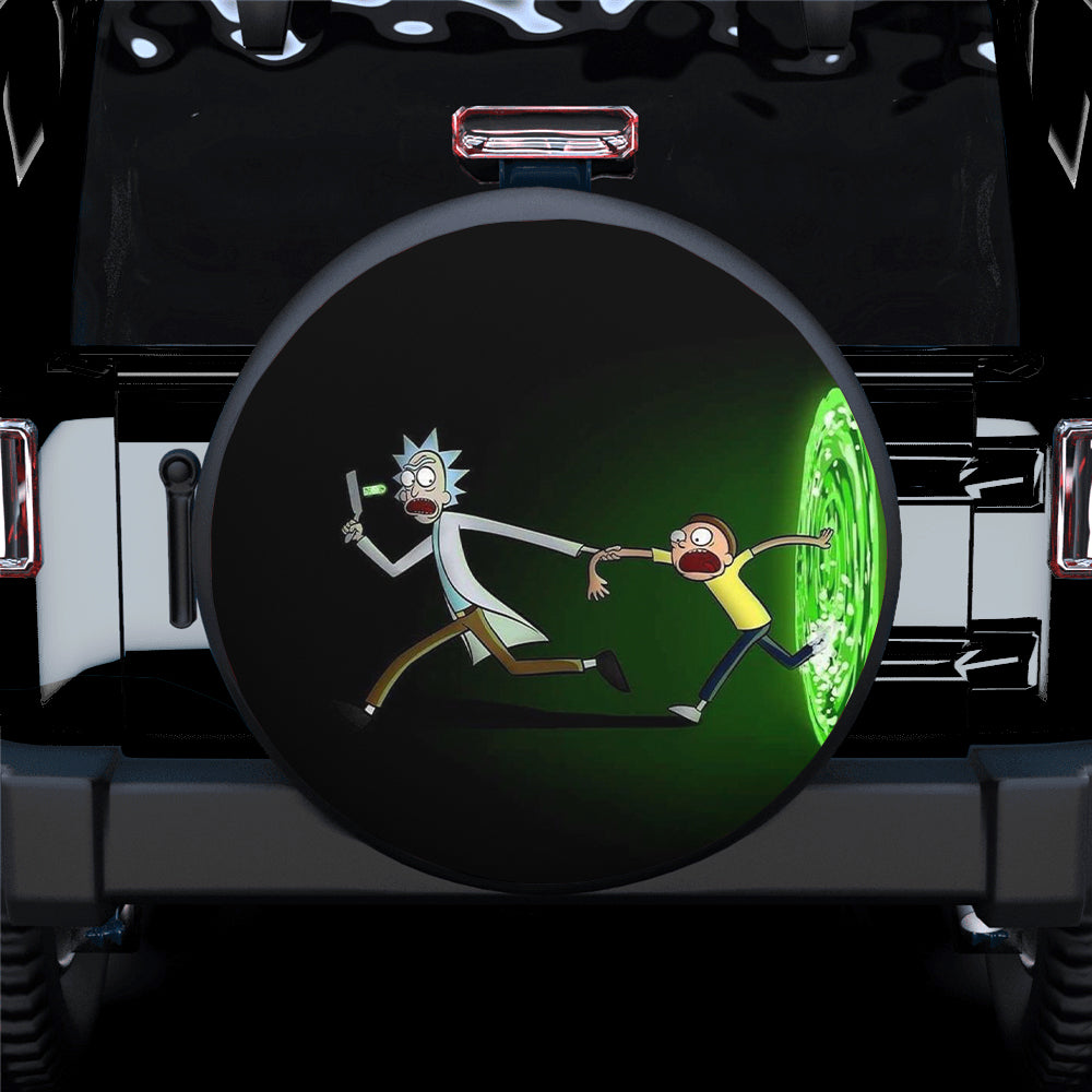 Rick Morty Run Funny Spare Tire Cover