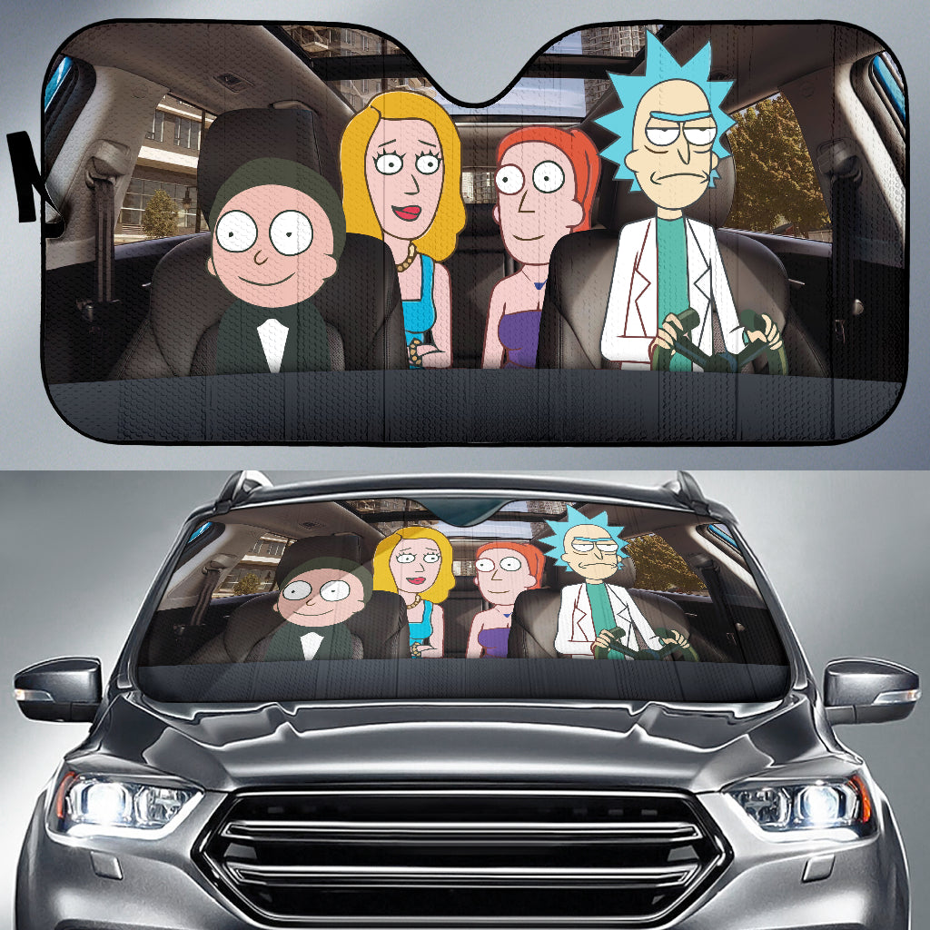 Rick Morty Summer Beth Rick & Morty Car Auto Sunshades