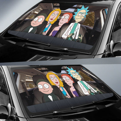 Rick Morty Summer Beth Rick & Morty Car Auto Sunshades
