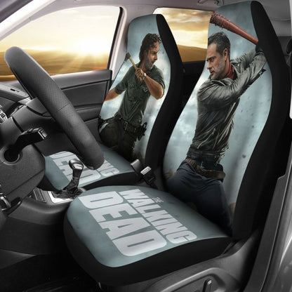 Rick Vs Negan The Walking Dead Car Seat Covers Mn05 Universal Fit 225721