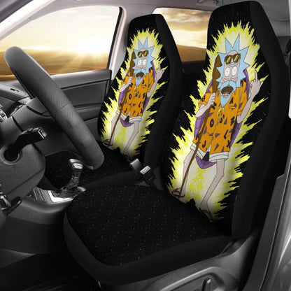 Rick and Morty Dragon Ball Car Seat Covers Cartoon Fan Gift Universal Fit 210212