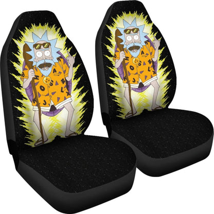 Rick and Morty Dragon Ball Car Seat Covers Cartoon Fan Gift Universal Fit 210212