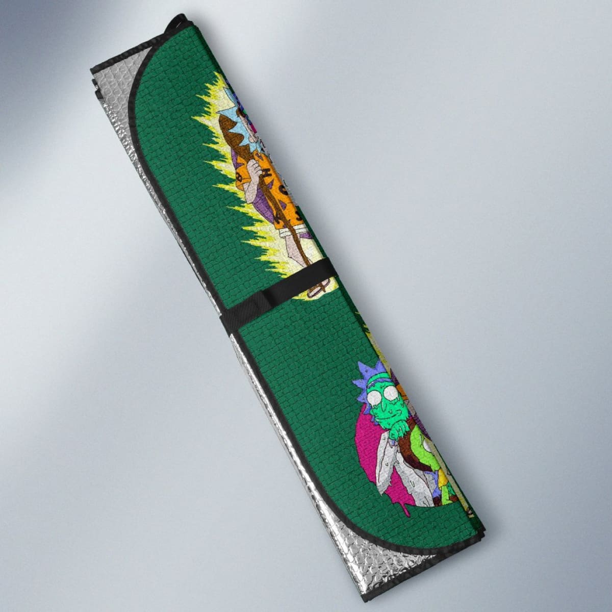 Rick and Morty Dragon Cartoon Ball Partten Car Sun Shades Universal Fit 210212