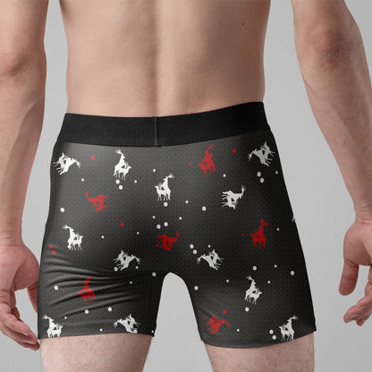 Ride My Sleigh Funny Christmas - Personalized Men's Boxer Briefs