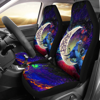 Rio Blu and Jewel Love You To The Moon Galaxy Car Seat Covers