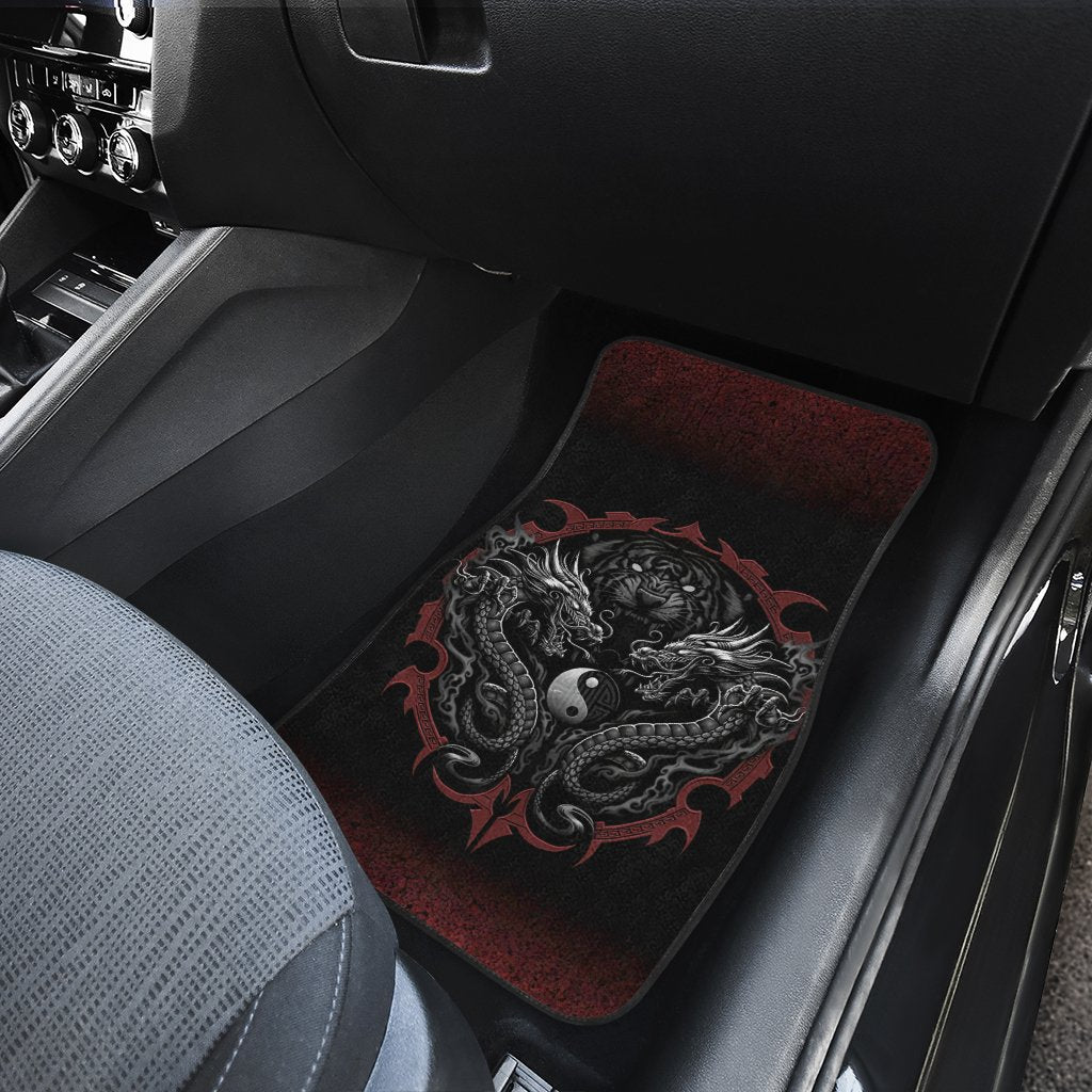 Rising Bengal Dragon Car Floor Mats Custom Cool Car Accessories