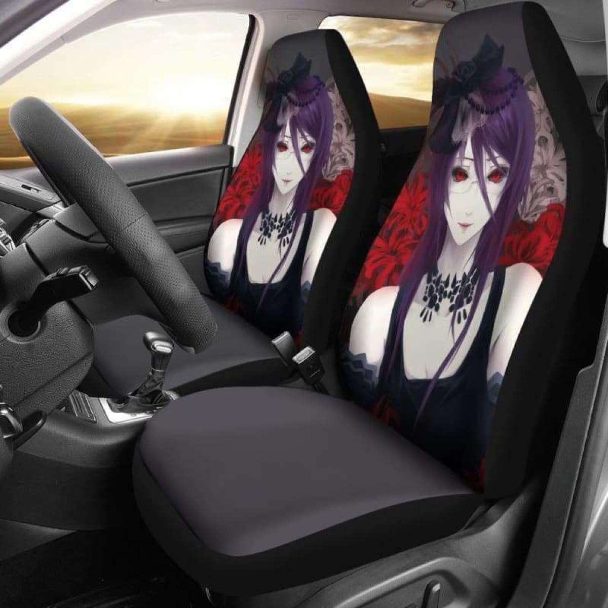Rize Kamishiro Tokyo Ghoul Car Seat Covers Universal Fit 051312