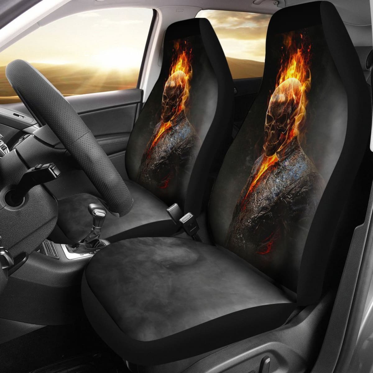 Robbie Reyes Agents Of Shield Ghost Rider Car Seat Covers Lt04 Universal Fit 225721