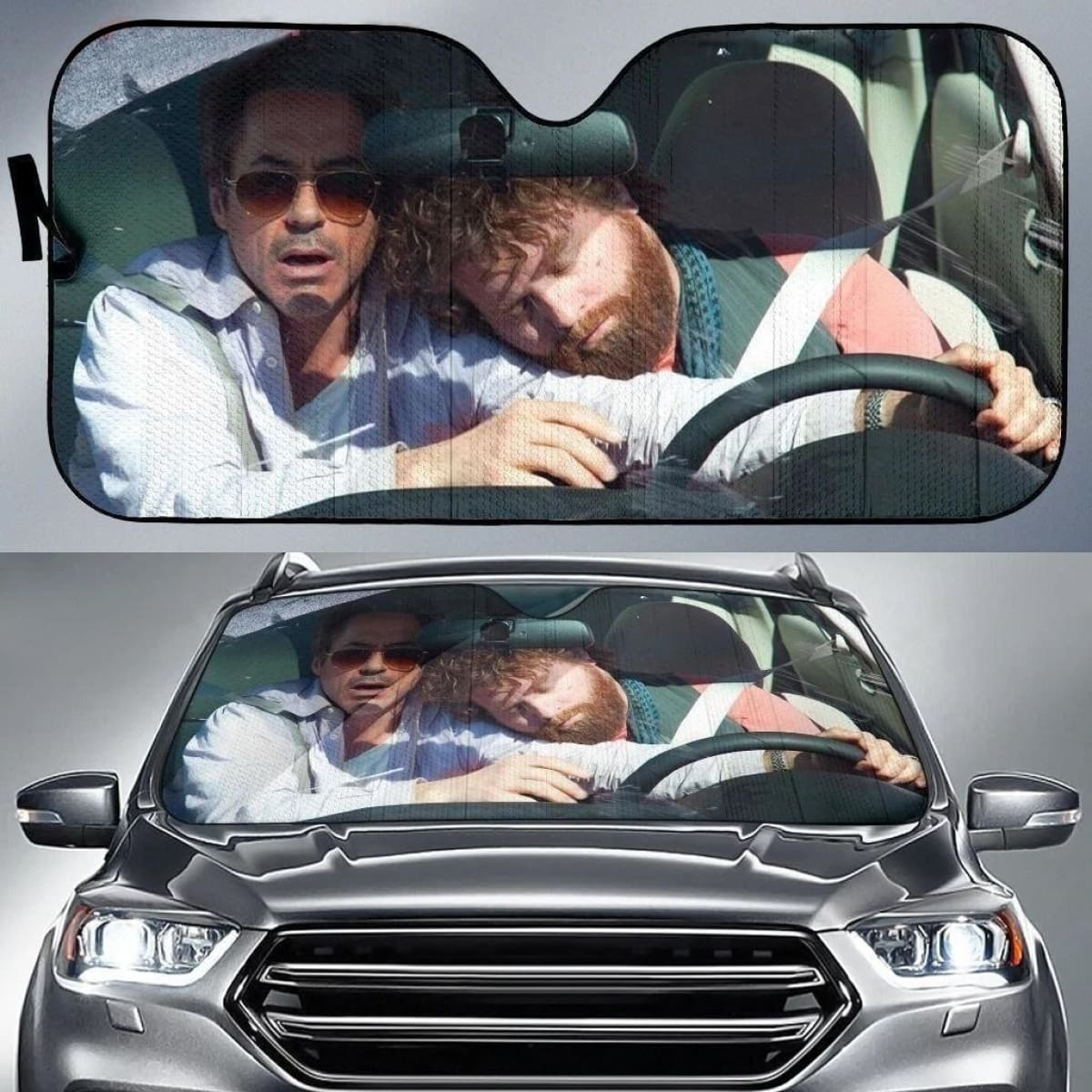 Robert Downey Jr Due Date Movies Car Sun Shade Visors Universal Fit 174503