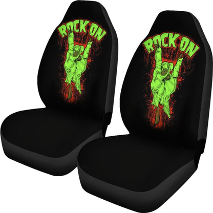 Rock And Roll Art Car Seat Covers Musical Genre H050320 Universal Fit 072323