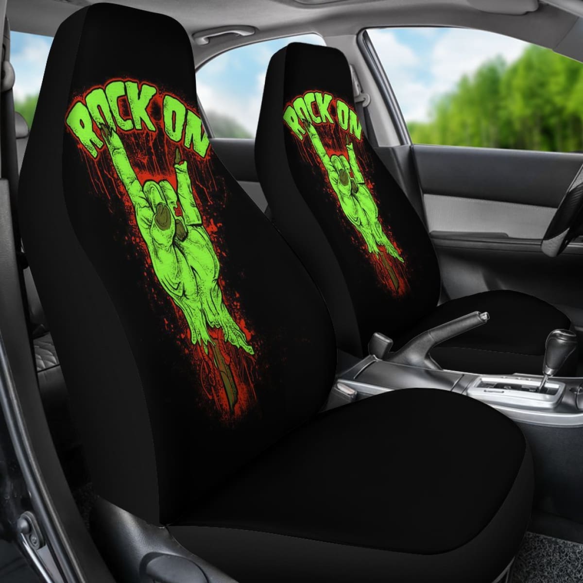 Rock And Roll Art Car Seat Covers Musical Genre H050320 Universal Fit 072323