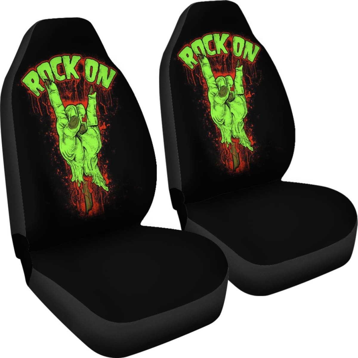 Rock And Roll Art Car Seat Covers Musical Genre H050320 Universal Fit 072323