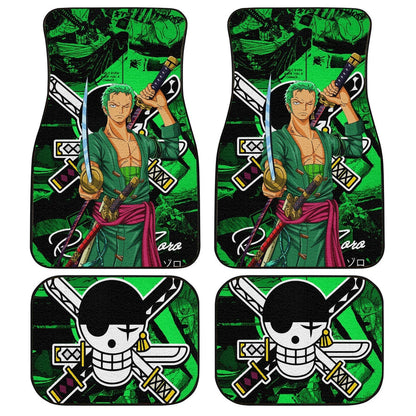 Roronoa Zoro Car Floor Mats Custom One Piece Anime Car Accessories