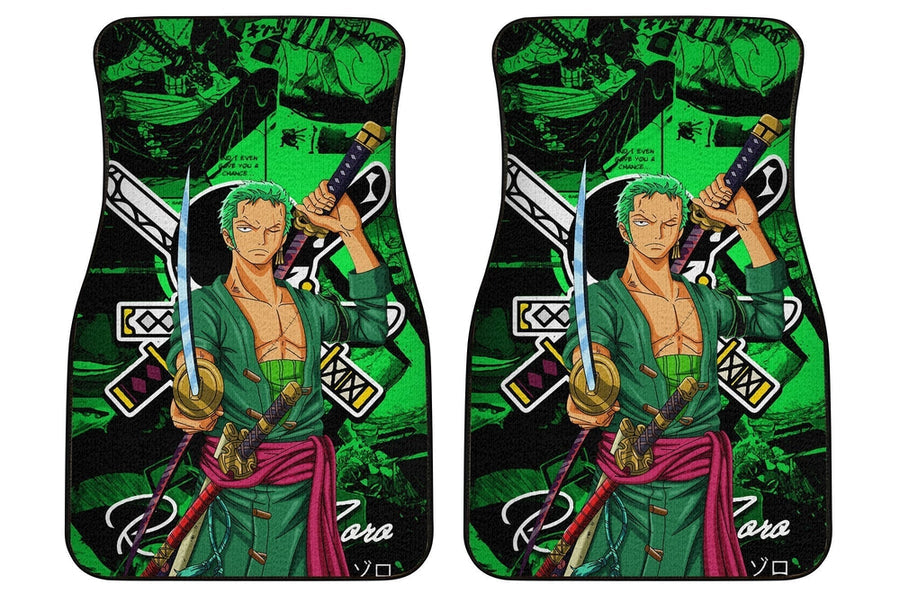 Roronoa Zoro Car Floor Mats Custom One Piece Anime Car Accessories