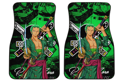 Roronoa Zoro Car Floor Mats Custom One Piece Anime Car Accessories