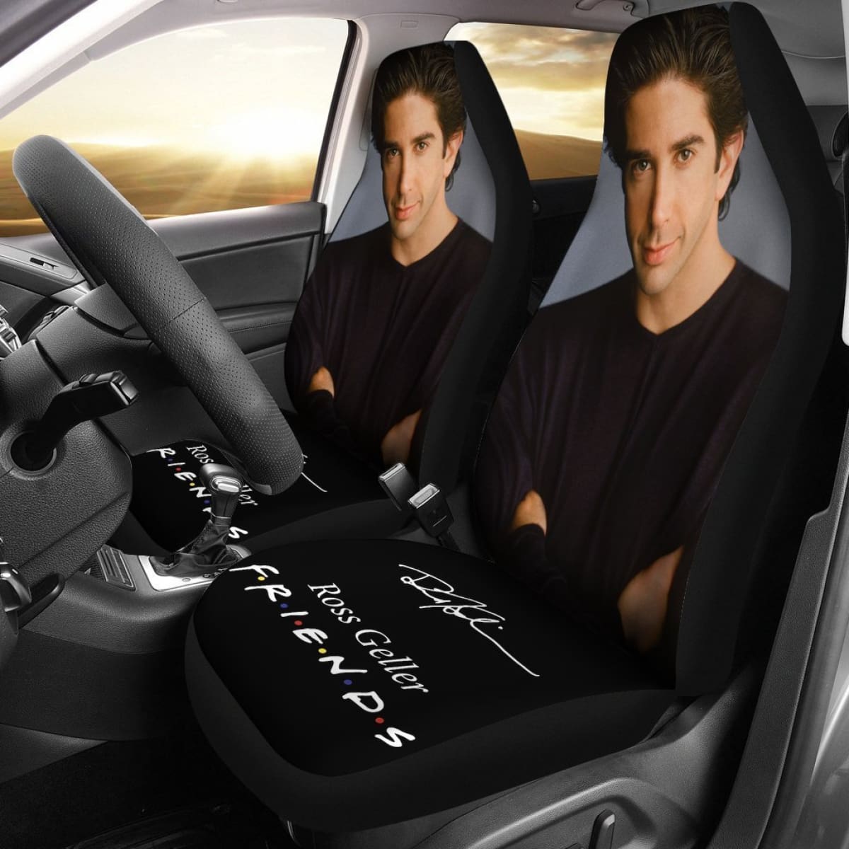 Ross Geller Signature Friends Tv Show Car Seat Covers Mn04 Universal Fit 225721