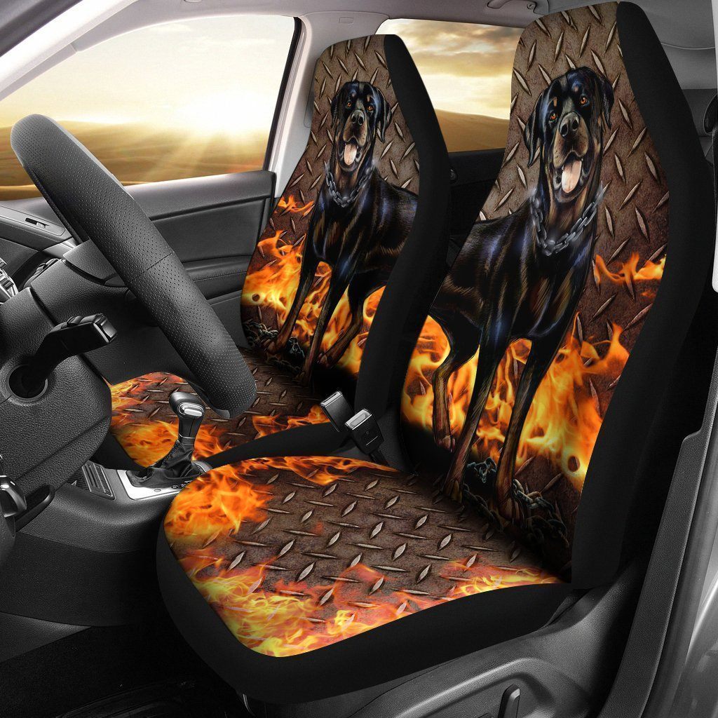 Rottweiler Car Seat Covers Cool Car Accessories For Dog Lovers