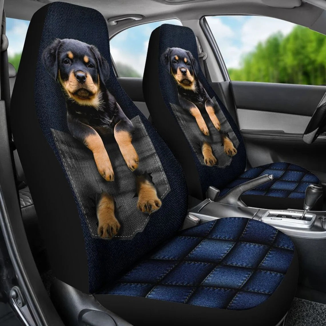 Rottweiler Funny Custom Car Seat Covers
