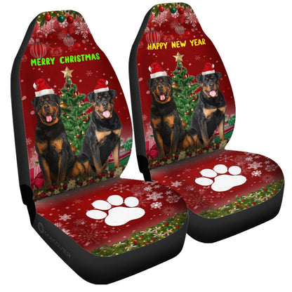 Rottweilers Car Seat Covers Custom Xmas Car Accessories