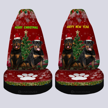 Rottweilers Car Seat Covers Custom Xmas Car Accessories