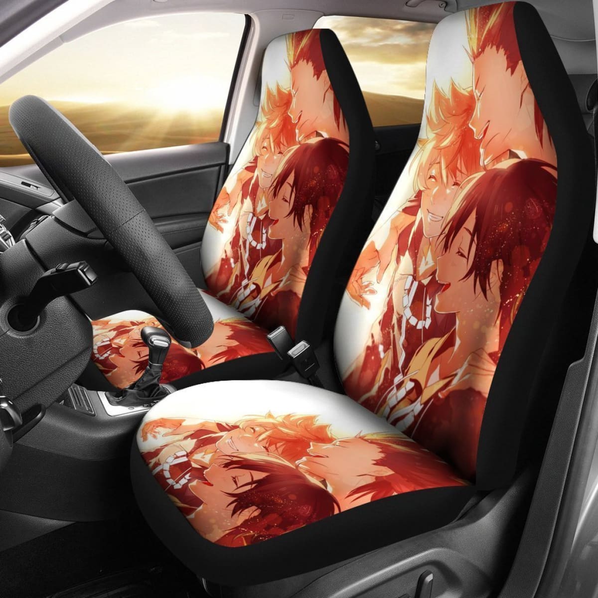 Roxas Rion Axel Kingdom Heart Car Seat Covers Car Decor Universal Fit 194801