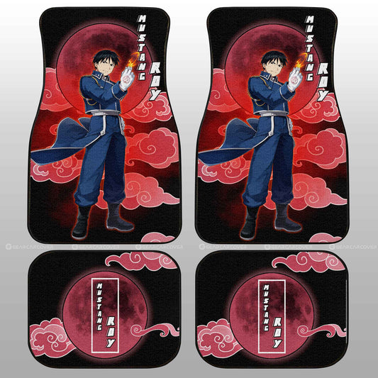 Roy Mustang Car Floor Mats Custom Anime Fullmetal Alchemist Car Interior Accessories