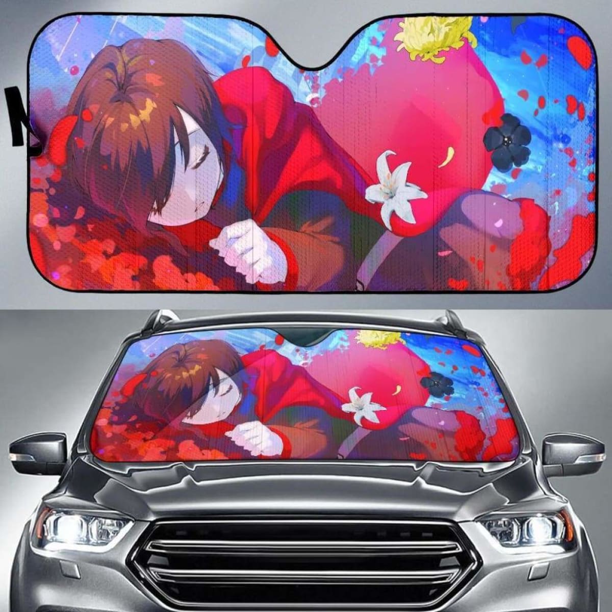 Rubi Rose RWBY Auto Sun Shades 918b Universal Fit