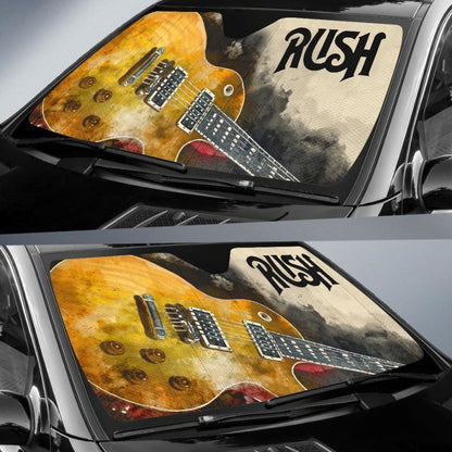Rush Car Auto Sun Shade Guitar Rock Band Fan Universal Fit 174503