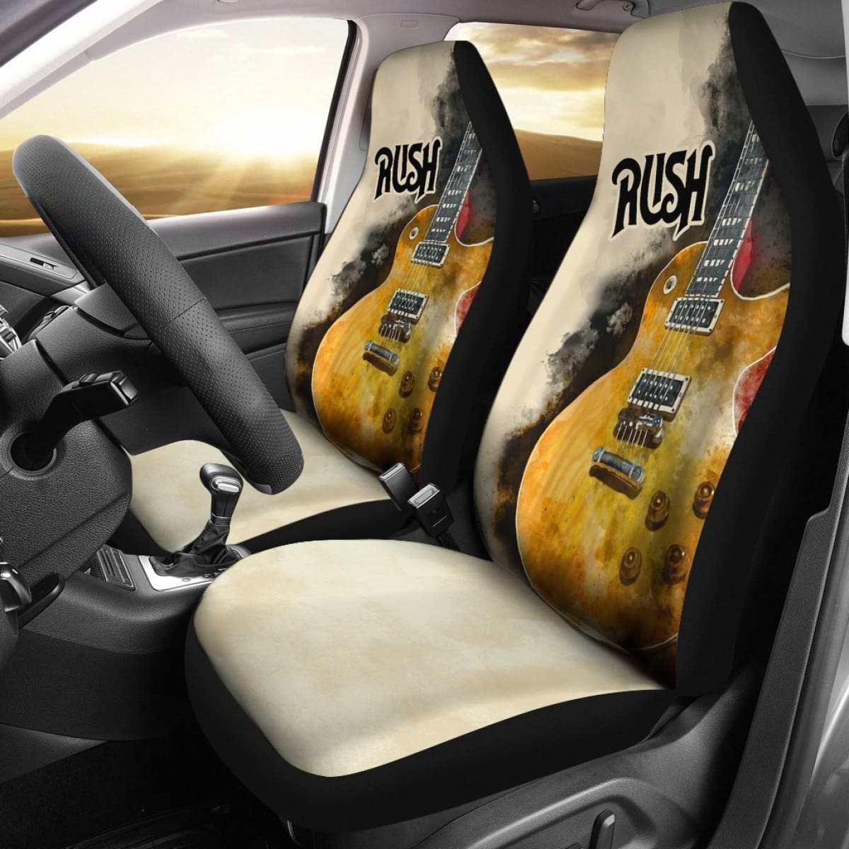 Rush Car Seat Covers Guitar Rock Band Fan Gift Universal Fit 194801