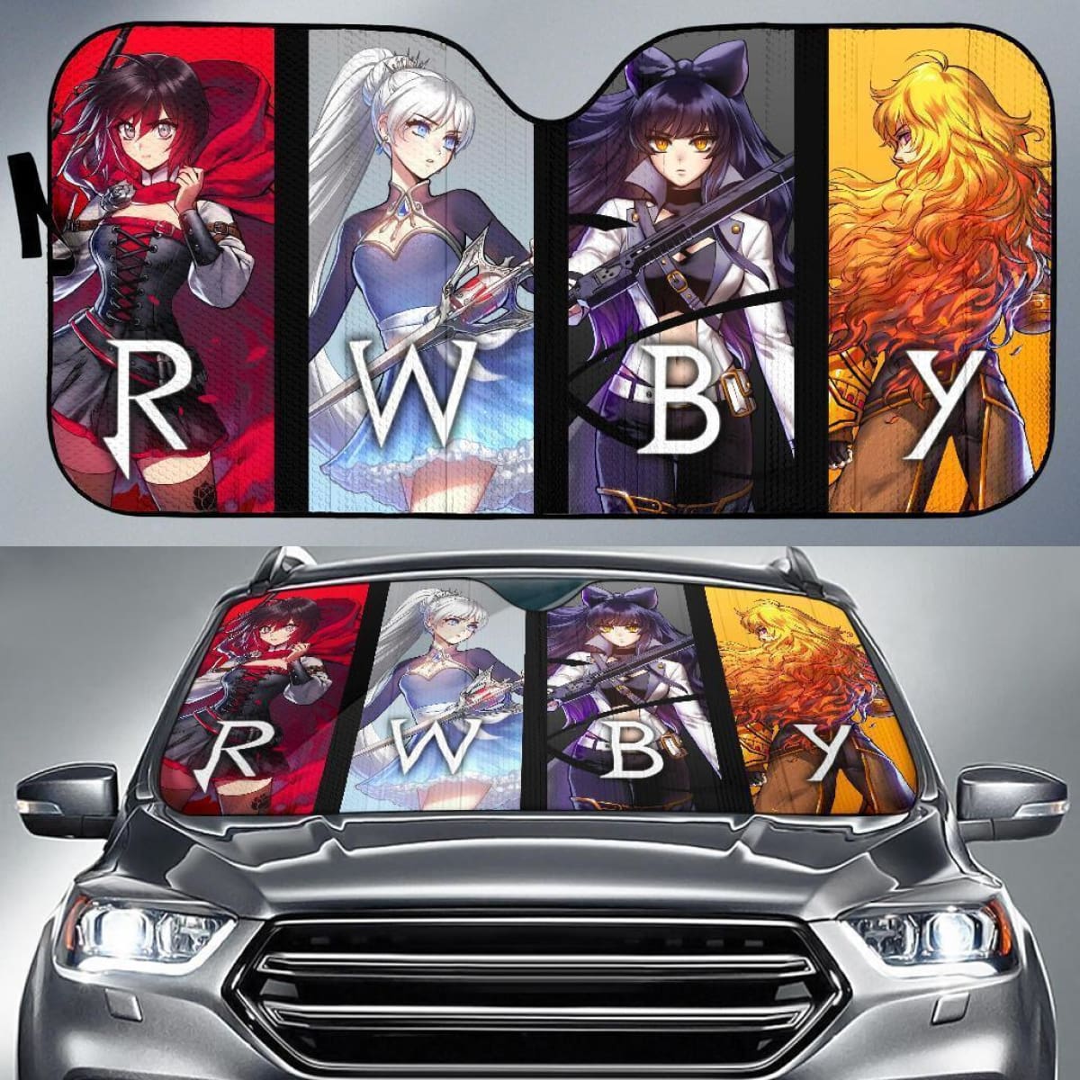 Rwby Girls Anime Auto Sun Shade Nh07 Universal Fit 111204