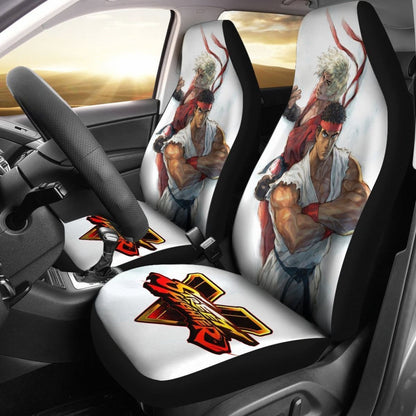 Ryu Vs Ken Street Fighter V Car Seat Covers For Gamer Mn05 Universal Fit 225721