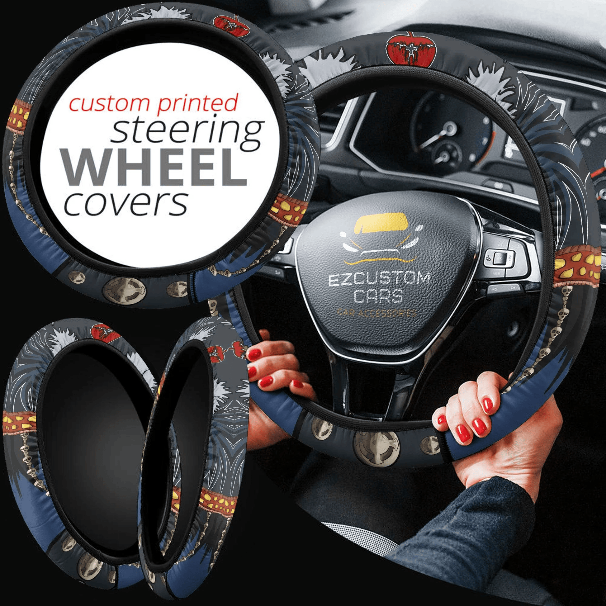 Ryuk Death Note Anime Steering Wheel Cover Custom Anime Car Accessories