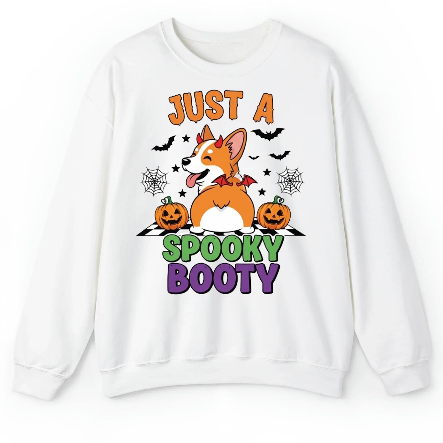 Just a Spooky Booty Corgi Halloween T-Shirt – Funny Dog Lover Tee