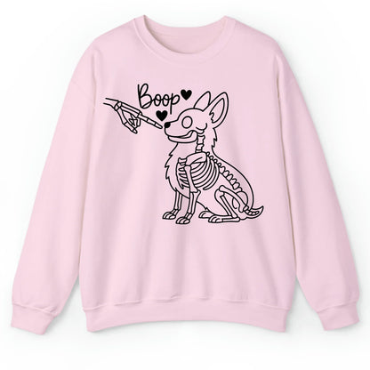 Halloween Corgi T-Shirt – Boop Skeleton Dog Graphic Tee for Corgi Lovers