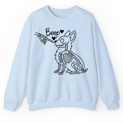 Halloween Corgi T-Shirt – Boop Skeleton Dog Graphic Tee for Corgi Lovers