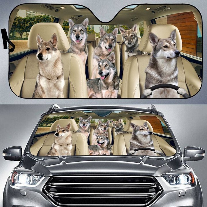 Saarloos Wolfdog Car All Over Printed 3D Sun Shade
