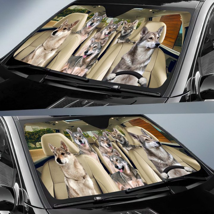 Saarloos Wolfdog Car All Over Printed 3D Sun Shade