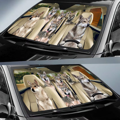 Saarloos Wolfdog Car All Over Printed 3D Sun Shade