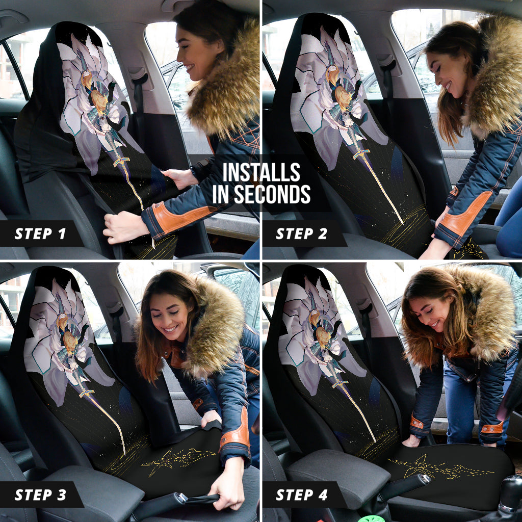 Saber Fate Stay Night Car Seat Covers Car Accessories Ci220429-10