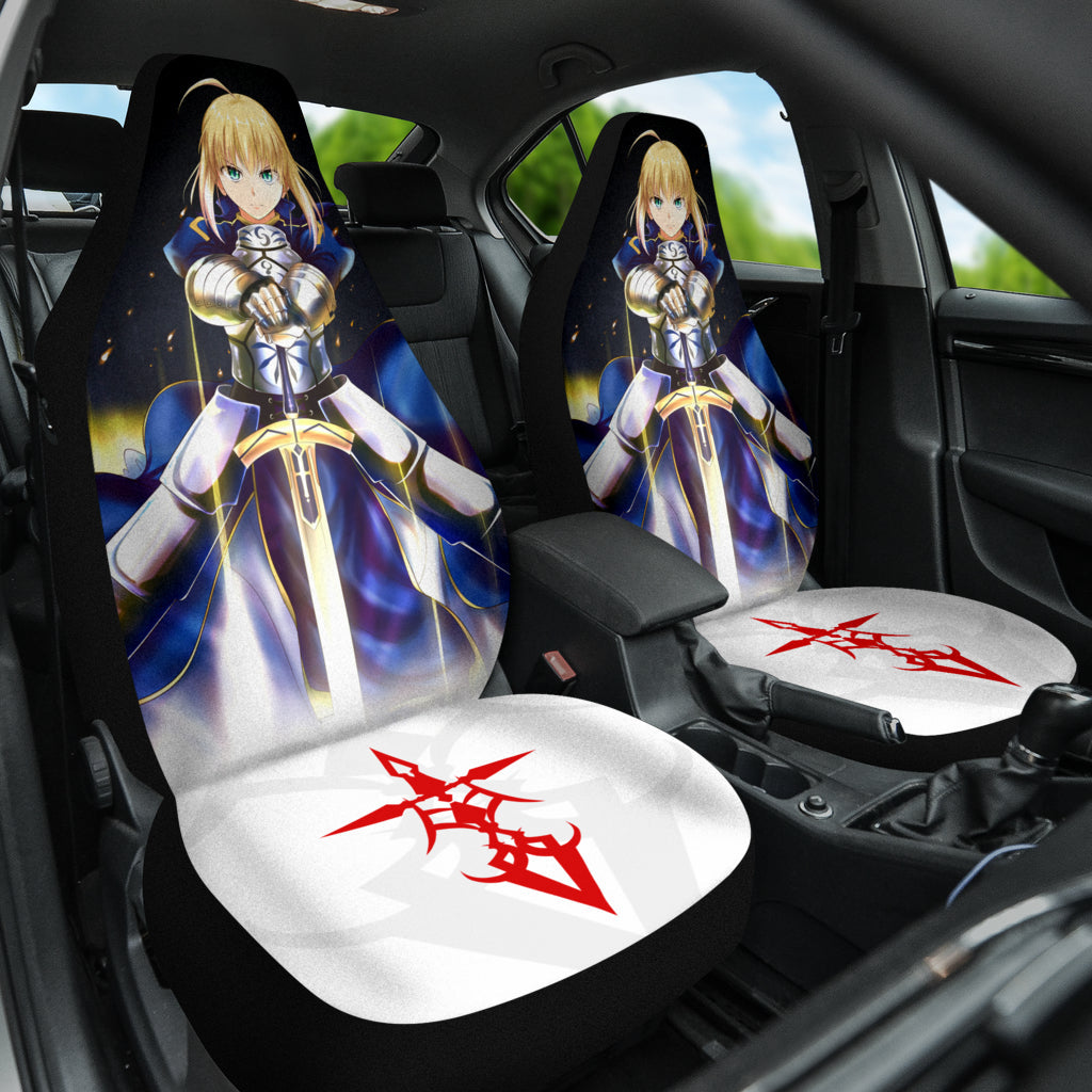 Saber Fate Stay Night Car Seat Covers Car Accessories Ci220429-09