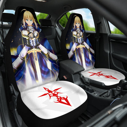 Saber Fate Stay Night Car Seat Covers Car Accessories Ci220429-09