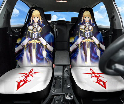 Saber Fate Stay Night Car Seat Covers Car Accessories Ci220429-09