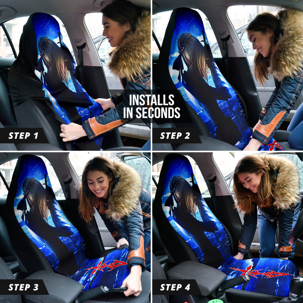 Saber Fate Stay Night Car Seat Covers Car Accessories Ci220429-08