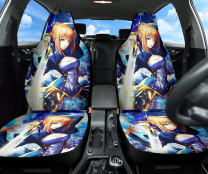 Saber Fate Stay Night Car Seat Covers Car Accessories Ci220429-06