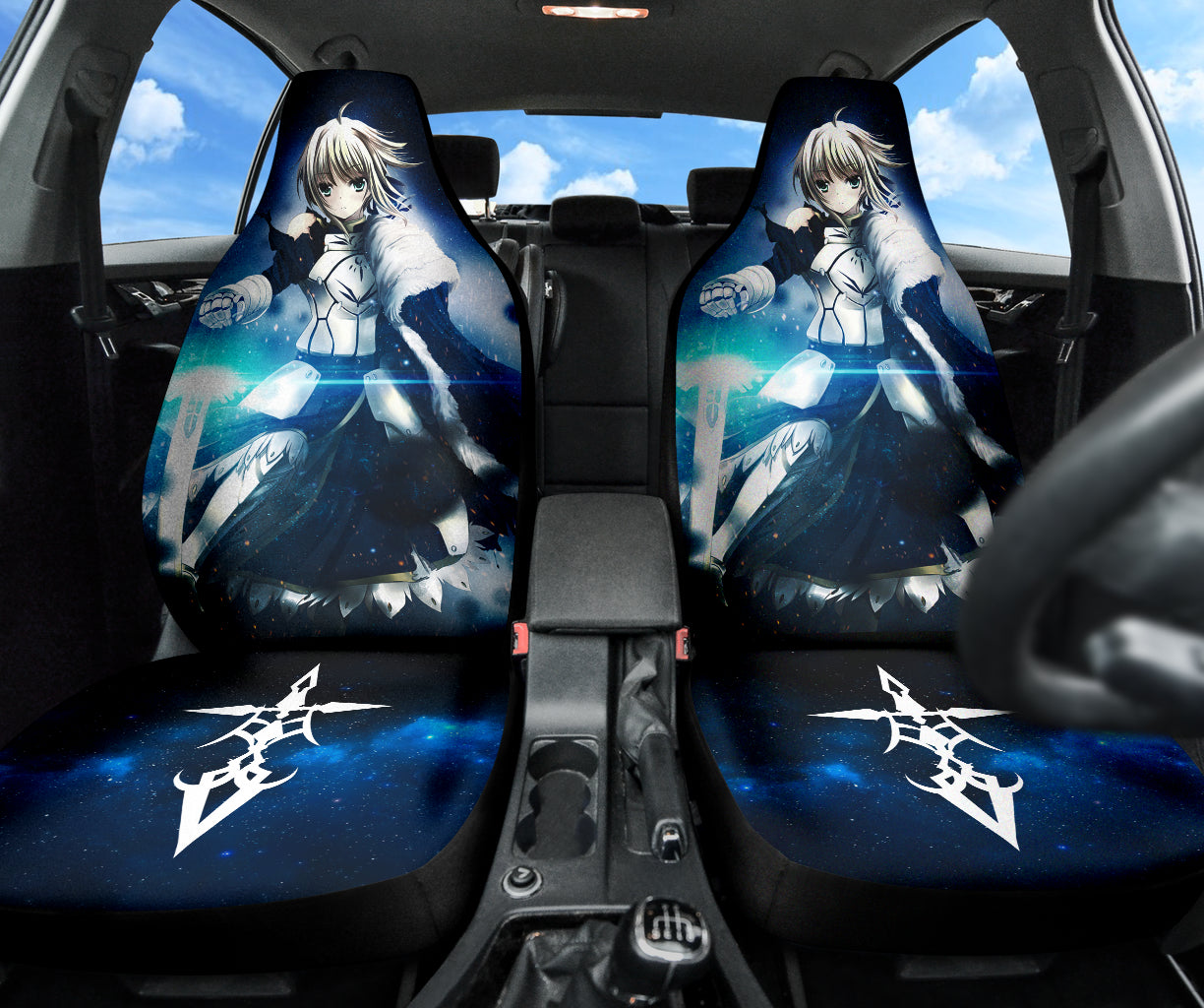 Saber Fate Stay Night Car Seat Covers Car Accessories Ci220429-05