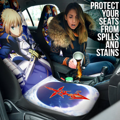 Saber Fate Stay Night Car Seat Covers Car Accessories Ci220429-01