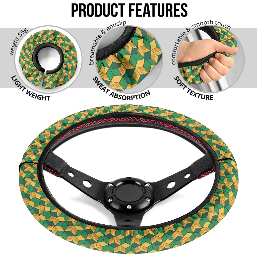 Sabito's Haori Kimetsu no Yaiba Premium Car Steering Wheel Cover