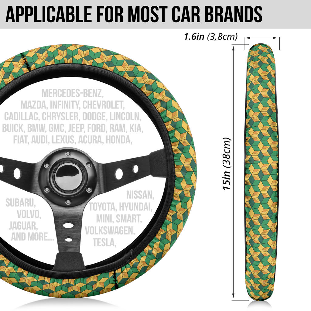Sabito's Haori Kimetsu no Yaiba Premium Car Steering Wheel Cover