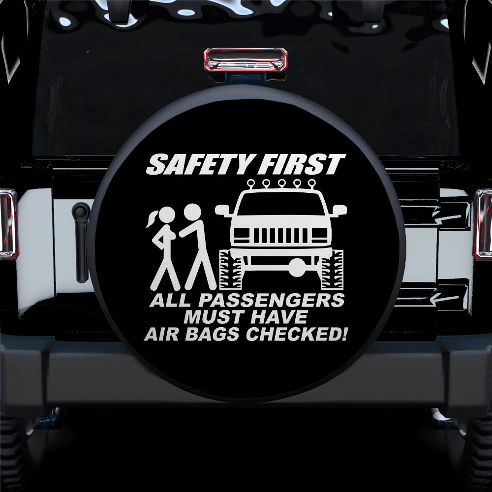 Safety First Funny Couple Jeep Car Spare Tire Cover
