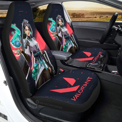Sage Car Seat Covers Custom Valorant Agent